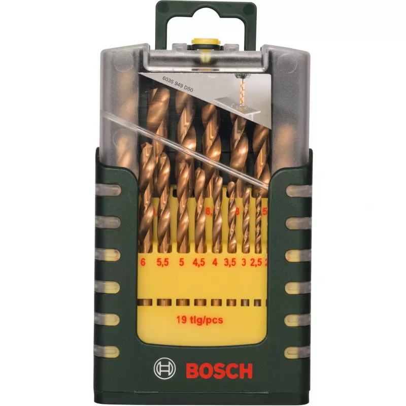 Bosch Prom 19 dalių HSS-TiN metalo gręžtuvų rinkinys| 2607017152