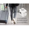 Kelioninis maitinimo adapteris GEMBIRD TPA-1A2C20-01-W — 20 W, USB-A (18 W) + 2× USB-C (20 W), Type E kištukas, baltas