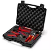 Kabelių užspaudimo įrankis Knipex 97 91 04 V01 pilkas oranžinis raudonas 5 vnt.