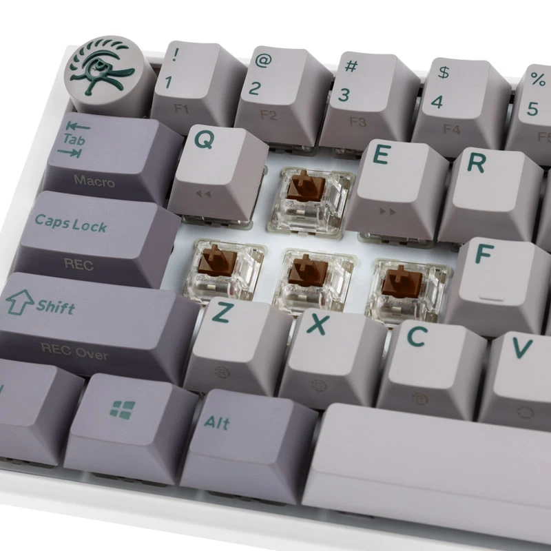 Ducky One 3 Mist Pilka Mini žaidimų klaviatūra, RGB LED - MX-Brown (US)