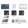 Seasonic MagFlow 1-Fan Kit Kompiuterio korpuso ventiliatorius 12 cm Juodas 1 vnt.