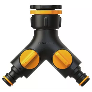 Fiskars 1027061 vandens žarnos jungtis Čiaupo jungtis Juoda, Oranžinė 1 vnt.