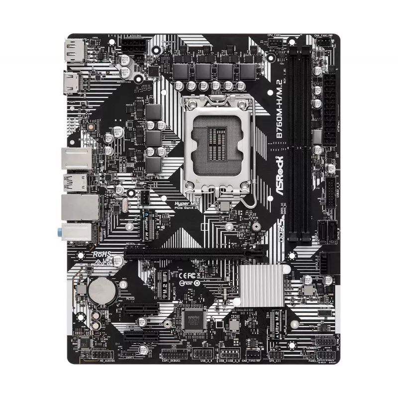 ASRock B760M-HDV/M.2 DDR5 mikro-ATX pagrindinė plokštė