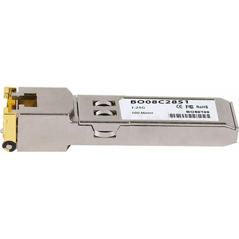 Varinis SFP siųstuvas-imtuvas CBO SFP-1000BaseT 1000 Mbps, 100 m pasiekiamumas, 1250 Mbps linijos sparta