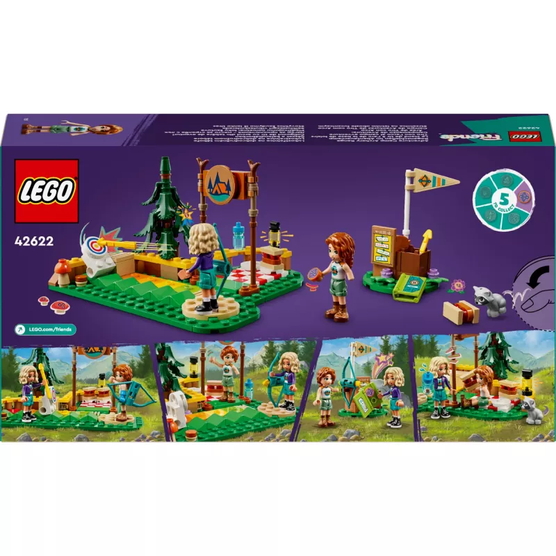 Konstruktorius LEGO Friends Lankininkystės nuotykių stovykla 42622 — 157 dalys, 2 minifigūrėlės, amžius 6+