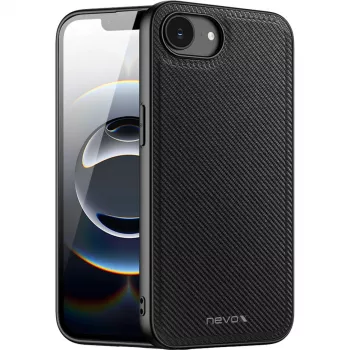 Cover Nevox 2499 Mobiliojo telefono dėklas Juoda skirta iPhone 16e 15.5 cm