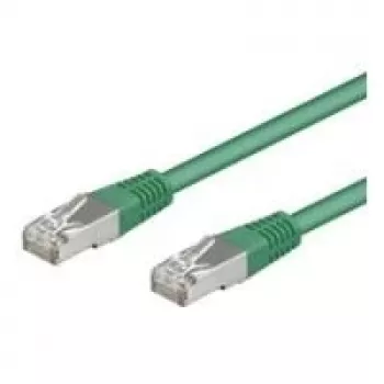 Wentronic Goobay CAT 5e komutacinis kabelis, F/UTP, žalias, 10 m - CCA vario mišinys (50185)