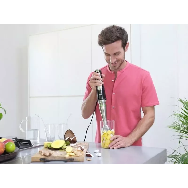 Braun MultiQuick 9 MQ9138XI 0,6 L panardinamasis trintuvas 1200 W Juoda, Nerūdijantis plienas