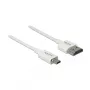 HDMI kabelis DeLOCK 85147 0,25 m A tipo į D tipo, baltas