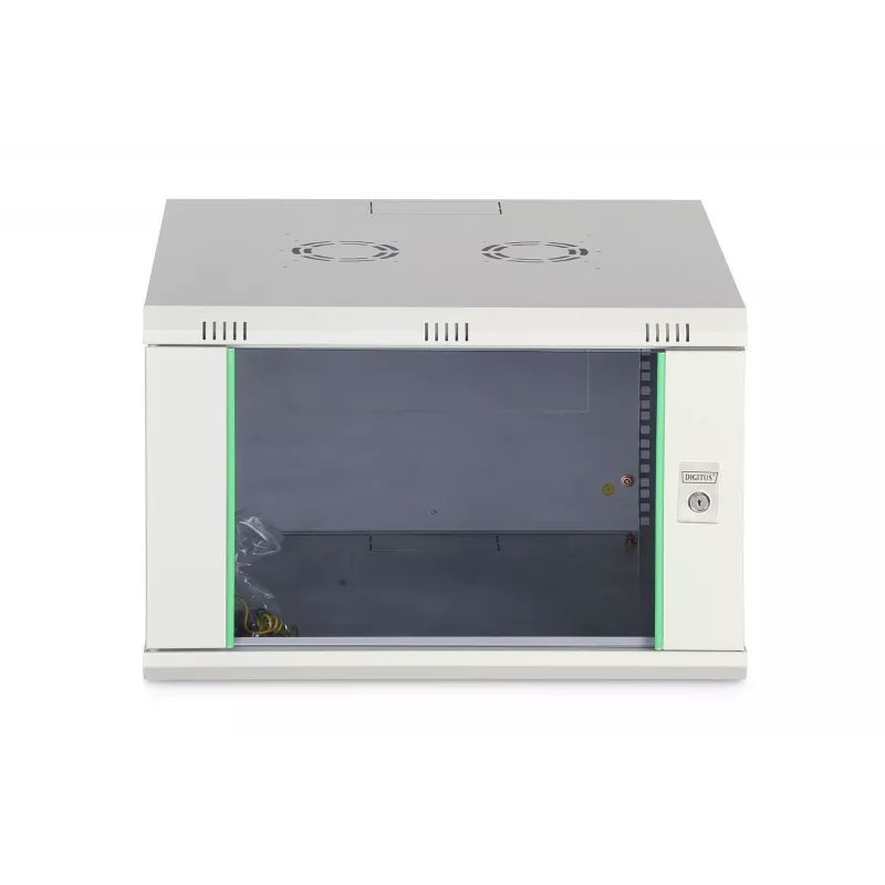 Sieninė spinta-stovas DIGITUS Dynamic‑N 7U 19 colių 600x600 mm, nesumontuota, IP20, raktinis užraktas