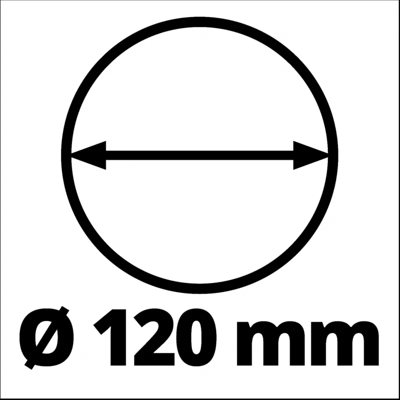 Grąžtas Einhell 3437011 12 cm skersmuo 655 mm ilgis