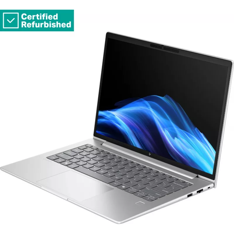 RENEW Sidabrinė HP EliteBook 6 G1i 14 - Ultra 7-255U, 16GB, 512GB SSD, 14 WUXGA 300-nit AG, 5MP IR cam, FPR, US backlit klaviatūra, 56Wh, Win 11 Pro, 1 years