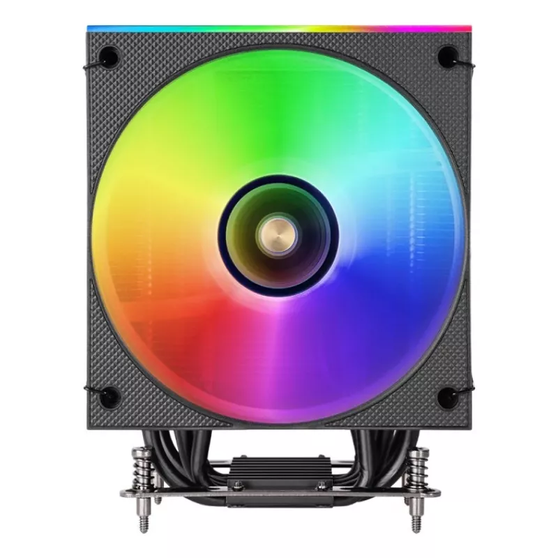 Aušintuvas TACENS Mars Gaming MCPU-LCD, 120 mm ventiliatorius, TDP 300 W, palaiko LGA1700/1200/115x/1366 ir AM4/AM5, juodas