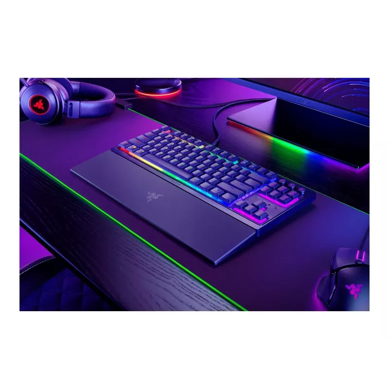 Razer Ornata V3 Tenkeyless klaviatūra žaidimams USB QWERTZ juoda