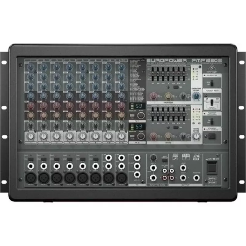 Behringer PMP1680S garso maišytuvas 10 kanalų 10–200000 Hz juodos spalvos
