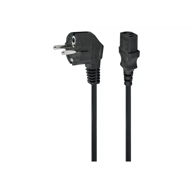 Gembird PC-186 maitinimo laidas, juodas, 1,8 m, CEE7/4 C14 jungtis