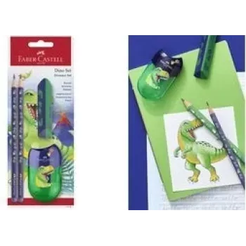 Rašymo rinkinys Faber-Castell Dino Green 111519 — Faber-Castell rašymo rinkinys Dino Green