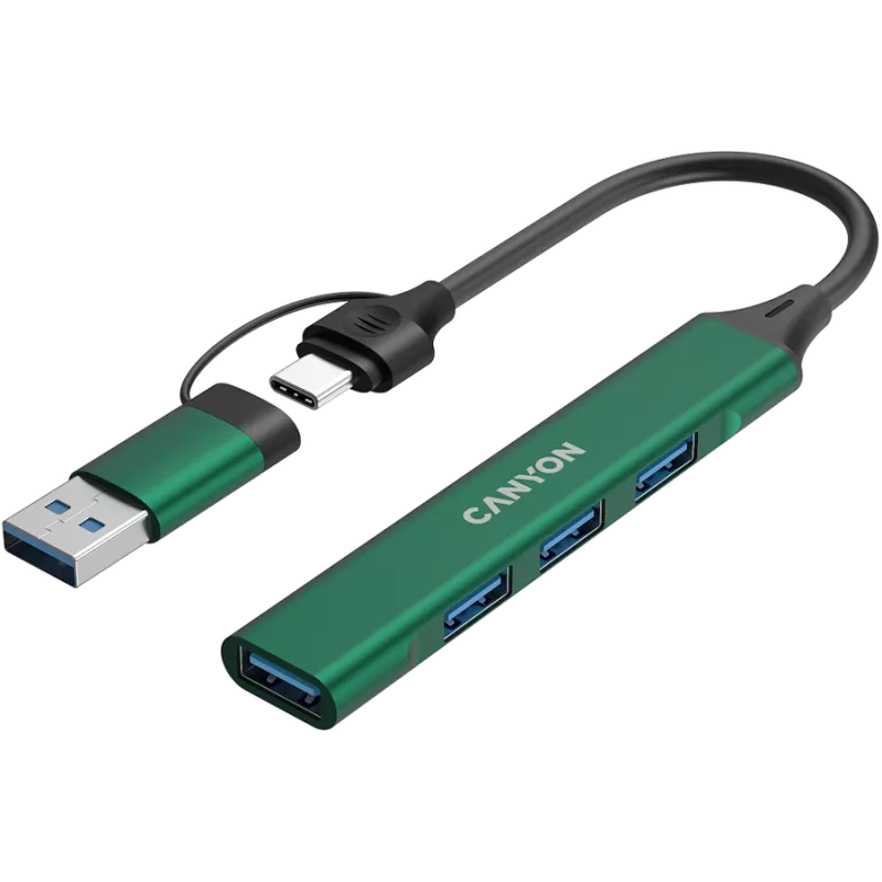 CANYON stebulė DS-02 4in1 USB-A/C žalia
