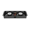 Aušinimo ventiliatorius Extralink 2 FANS ROOF COOLING UNIT 220V AC Juoda Metal