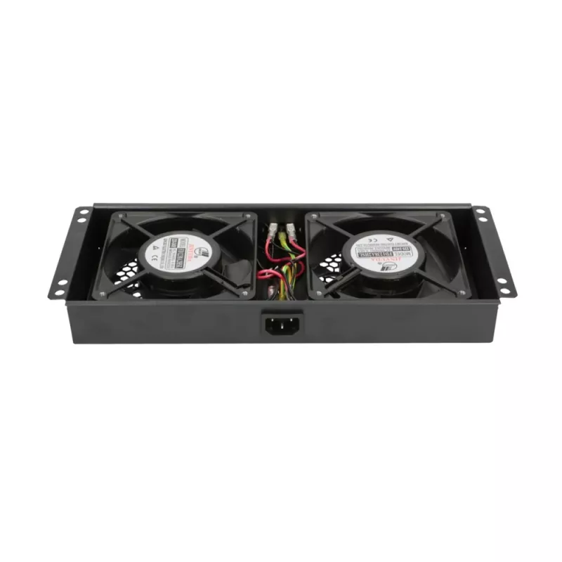 Aušinimo ventiliatorius Extralink 2 FANS ROOF COOLING UNIT 220V AC Juoda Metal