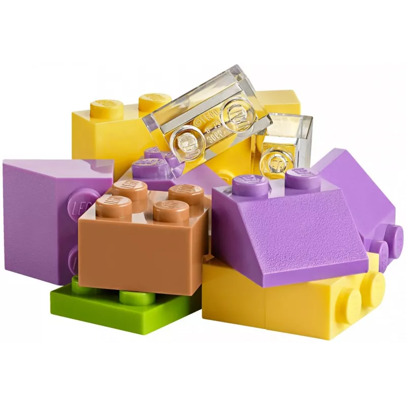 LEGO 10713 Classic Creative Suitcase Toy Storage Case su įvairiaspalviais statybiniais kubeliais, dovana vaikams nuo 4 metų