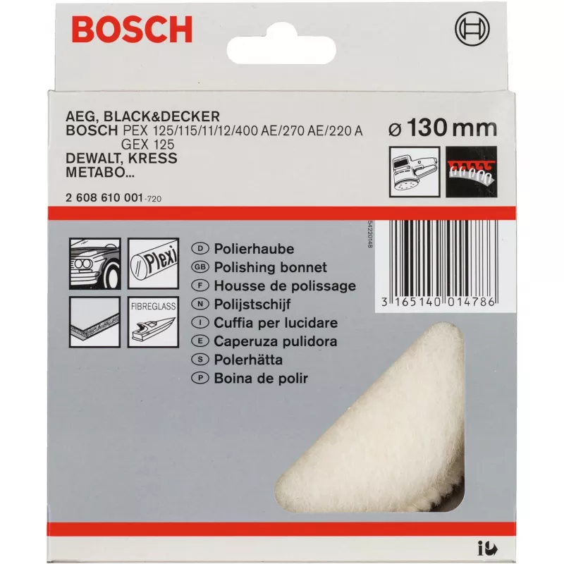 Avinėlio odos diskai Bosch 2608610001 13 cm skersmens pilki
