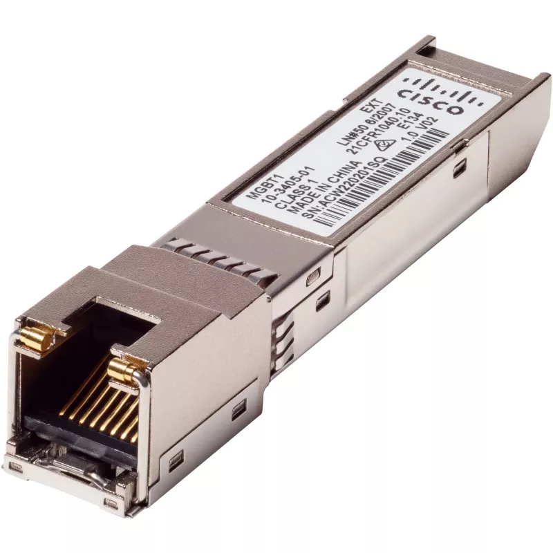 SFP siųstuvas-imtuvas Cisco MGBT1 Gigabit Ethernet 1000BASE-T