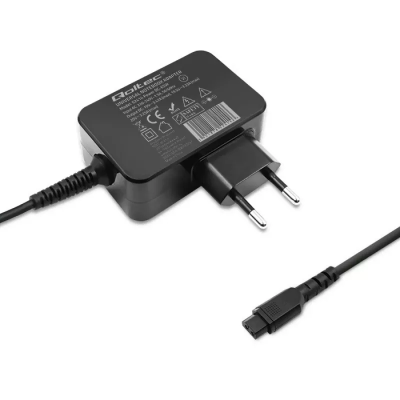 Universalus maitinimo adapteris QOLTEC 52414 65W su 10 keičiamų jungčių