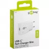 USB-C PD GaN greitas įkroviklis plonas (30 W) (balta)
