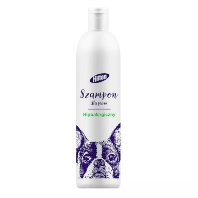 Šunų šampūnas Hilton Hypoallergenic 250 ml — švelni raminanti formulė visų tipų kailiui