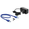 HDD dėklas DeLOCK 42612 Juoda 3,5 colio