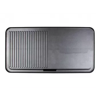 Elektrinis stalo grilis Rommelsbacher BBQ 2003 — 1900 W, 50×25 cm, briaunotas + Teppanyaki, reguliuojamas termostatas, sidabrinė/juoda