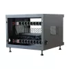 Stovo lentyna TECHLY 367652 kabelių tvarkyklė su 3M lipniu montavimu, plieninė, 550×550×410 mm, juoda