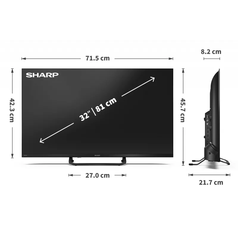 Sharp 32HF3865E 32 col. Smart TV su Google TV