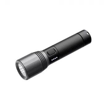 Rankinis žibintuvėlis Nextool T10 — 2000 lm, 220 m spindulys, USB-C, IPX7, aliuminio korpusas, 152 mm