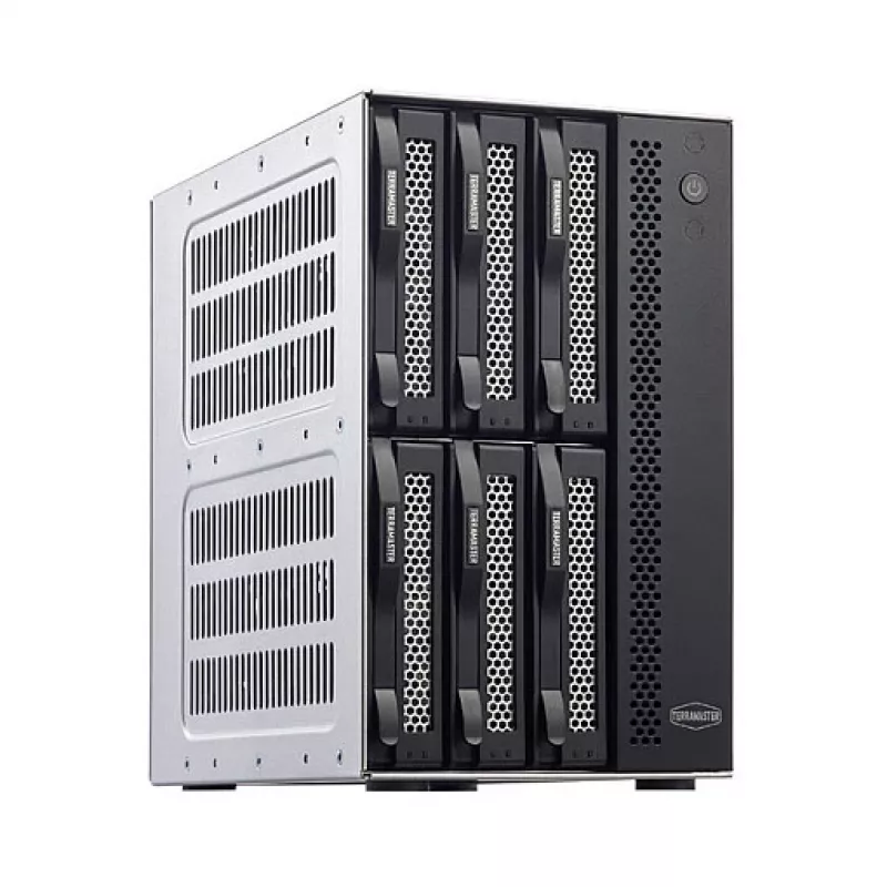 TerraMaster D6-320 disko masyvas, stalinis, juodas, 6 įrenginiams HDD SSD