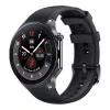 OnePlus Watch 2 - 46 mm - išmanusis laikrodis su dirželiu - Fluoroelastomeras - Riešo dydis: 140-210 mm - Ekranas 3,63 cm (1,43)