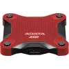 Išorinis SSD ADATA SD620 1 TB, nešiojamas USB 3.2 Gen 2 (Micro-USB B), skaitymo greitis 520 MB/s, rašymo greitis 460 MB/s, atsparus smūgiams, raudonas