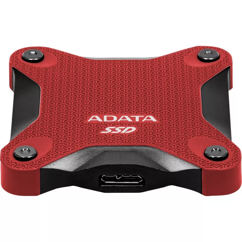 Išorinis SSD ADATA SD620 1 TB, nešiojamas USB 3.2 Gen 2 (Micro-USB B), skaitymo greitis 520 MB/s, rašymo greitis 460 MB/s, atsparus smūgiams, raudonas