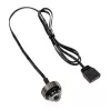 XSPC ARGB LED kamštis G1/4 5V 3 kontaktų, juodas/chromuotas