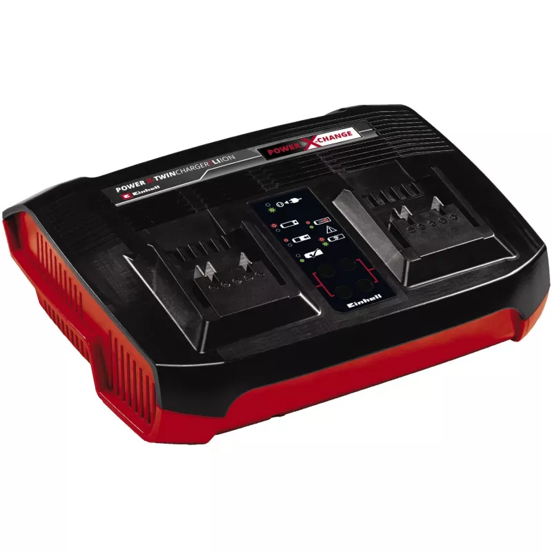 Akumuliatorių įkroviklio rinkinys Einhell 2x 4.0Ah Twincharger AC LED