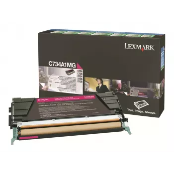 Lexmark C734A1MG spausdintuvo eksploatacinė medžiaga, purpurinė
