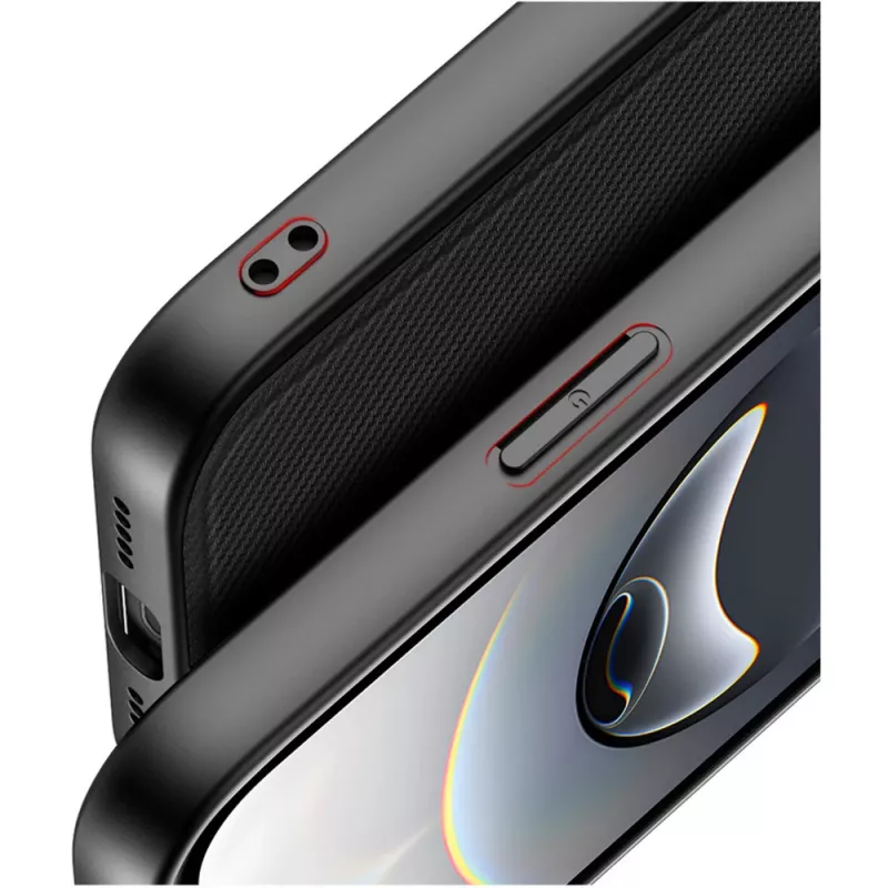 Cover Nevox 2499 Mobiliojo telefono dėklas Juoda skirta iPhone 16e 15.5 cm
