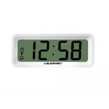 Žadintuvas BLAUPUNKT CL04WH daugiafunkcis laikrodis, baltas — termometras, kalendorius, snaudimo funkcija, 88×37×21 mm