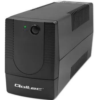 Qoltec 53774 nepertraukiamo maitinimo šaltinis (UPS) Line-Interactive 1 kVA 600 W 1 AC lizdas