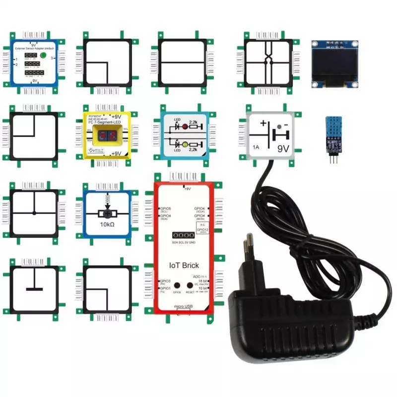 ALLNET IoT rinkinys ALL-BRICK-0688 — Daiktų interneto rinkinys, ispanų kalba