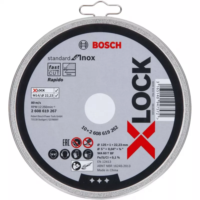 Bosch 2 608 619 262 kampinio šlifuoklio priedas Pjovimo diskas
