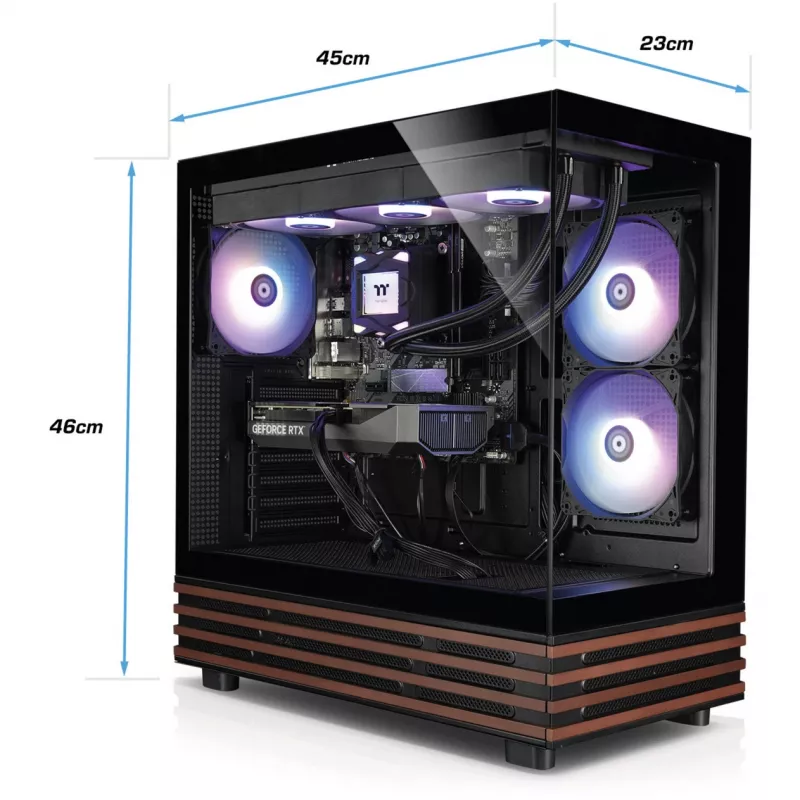 FTW A-Line LCS 5060Ti D5, žaidimų PC juodas/permatomas, Windows 11 Home