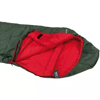 mummy sleeping bag Juoda Arrow ECO (Dark Green/Red)