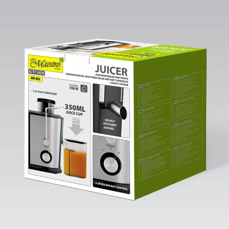 Maestro MR-802 sulčiaspaudė, 700 W, juoda/sidabrinė